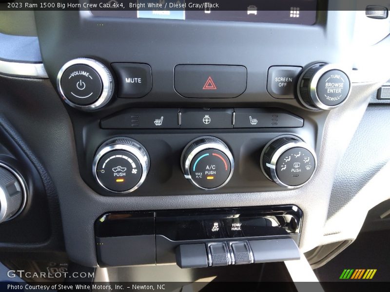 Bright White / Diesel Gray/Black 2023 Ram 1500 Big Horn Crew Cab 4x4