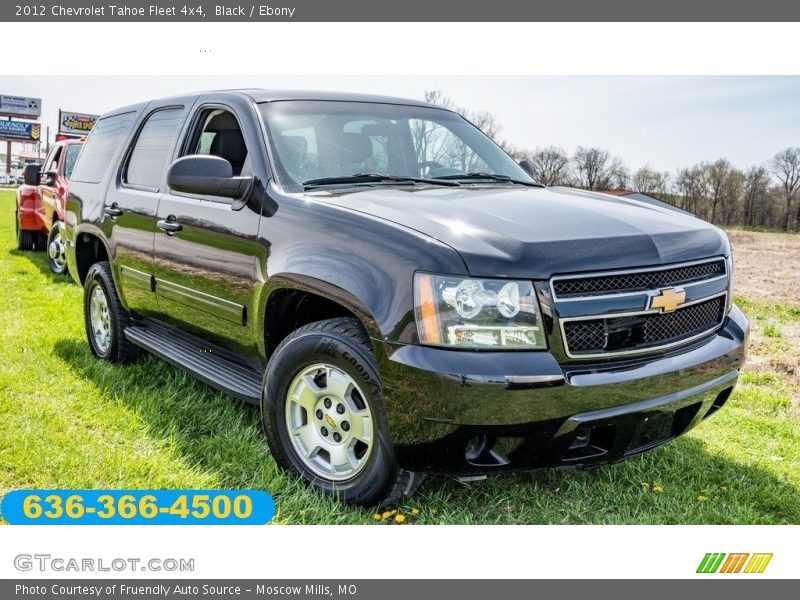 Black / Ebony 2012 Chevrolet Tahoe Fleet 4x4