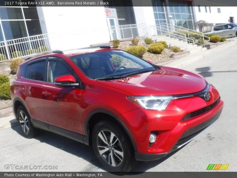 Barcelona Red Metallic / Black 2017 Toyota RAV4 XLE AWD