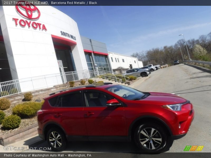 Barcelona Red Metallic / Black 2017 Toyota RAV4 XLE AWD