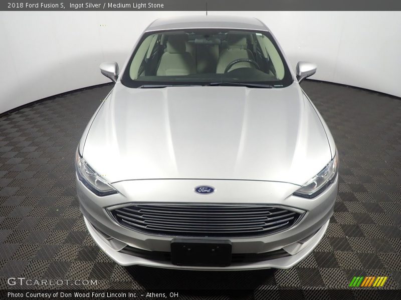 Ingot Silver / Medium Light Stone 2018 Ford Fusion S