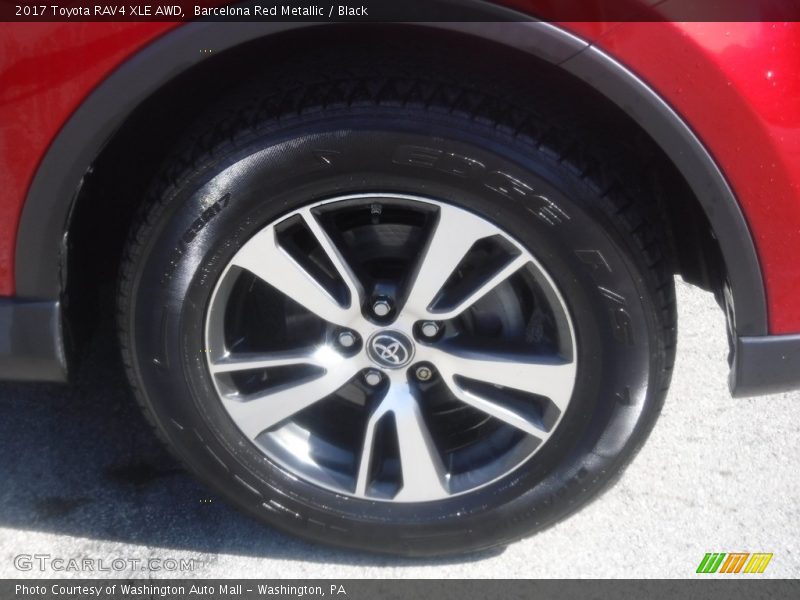 Barcelona Red Metallic / Black 2017 Toyota RAV4 XLE AWD
