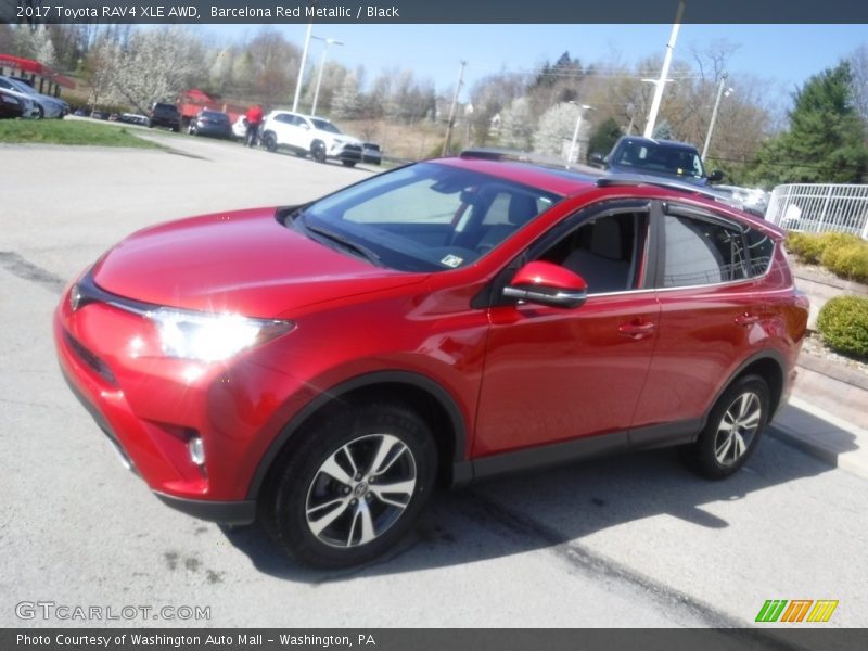 Barcelona Red Metallic / Black 2017 Toyota RAV4 XLE AWD