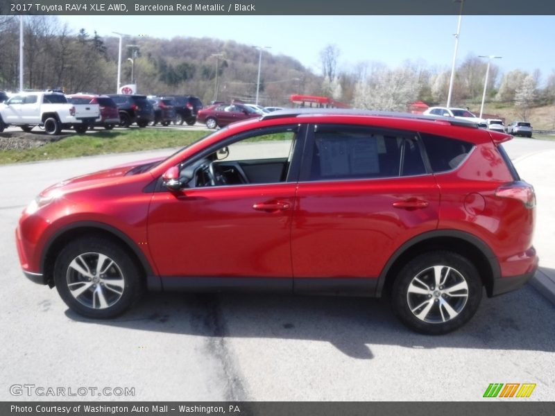 Barcelona Red Metallic / Black 2017 Toyota RAV4 XLE AWD