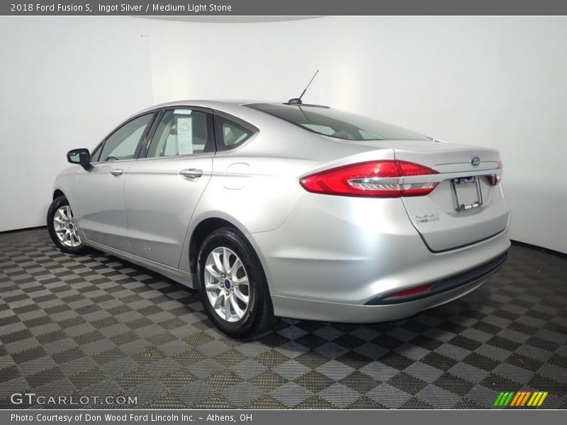 Ingot Silver / Medium Light Stone 2018 Ford Fusion S