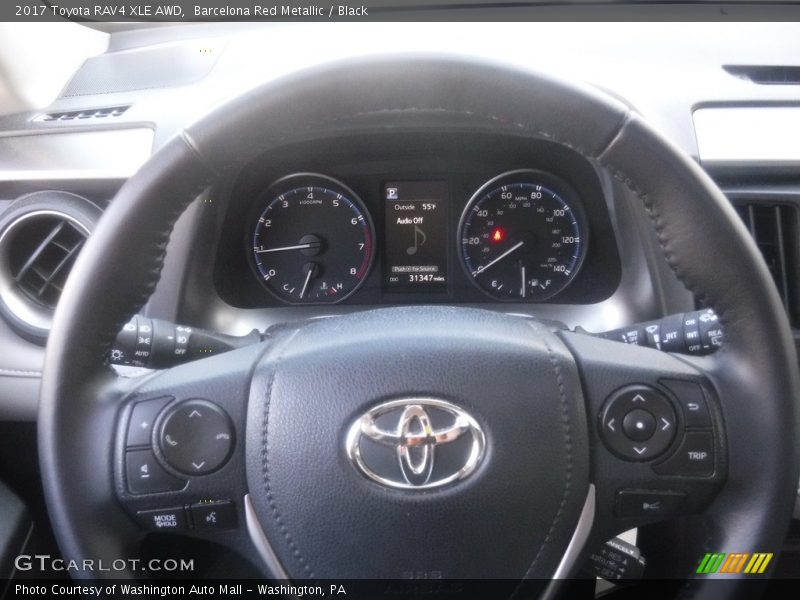 Barcelona Red Metallic / Black 2017 Toyota RAV4 XLE AWD