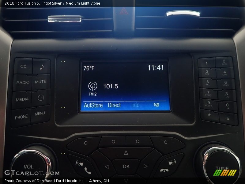 Ingot Silver / Medium Light Stone 2018 Ford Fusion S