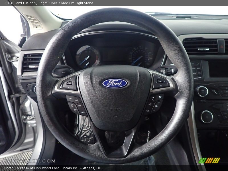 Ingot Silver / Medium Light Stone 2018 Ford Fusion S