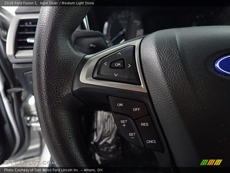 Ingot Silver / Medium Light Stone 2018 Ford Fusion S