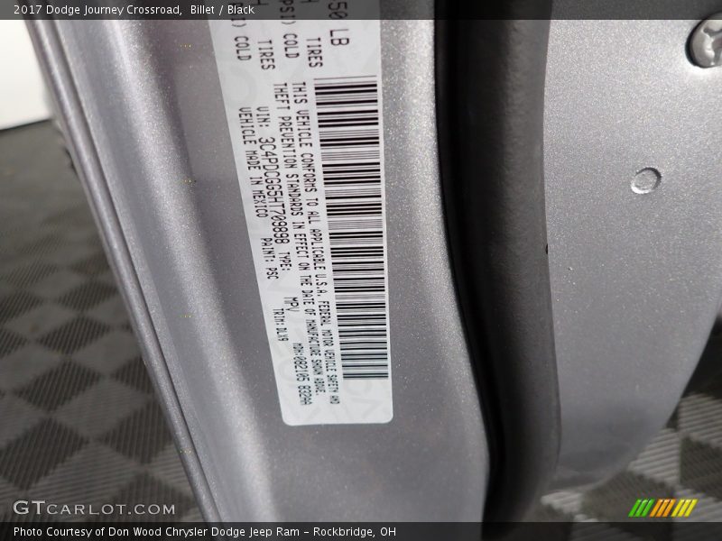 Billet / Black 2017 Dodge Journey Crossroad