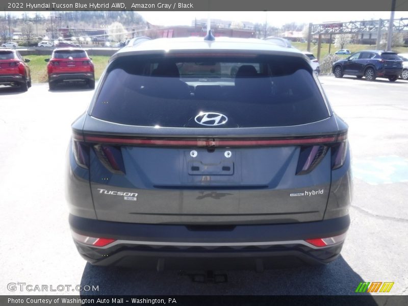 Amazon Gray / Black 2022 Hyundai Tucson Blue Hybrid AWD
