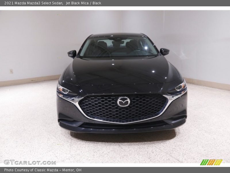 Jet Black Mica / Black 2021 Mazda Mazda3 Select Sedan