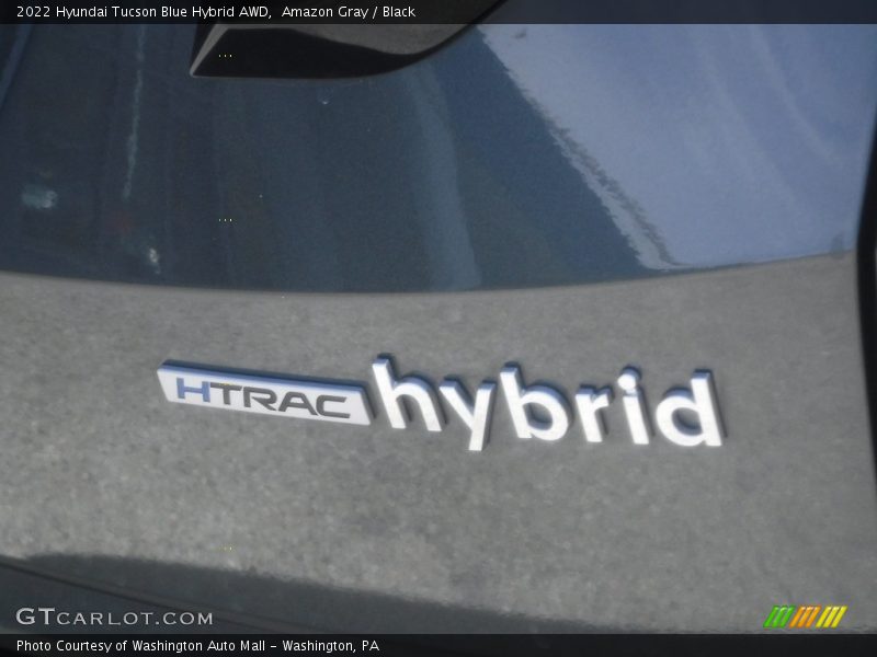 Amazon Gray / Black 2022 Hyundai Tucson Blue Hybrid AWD