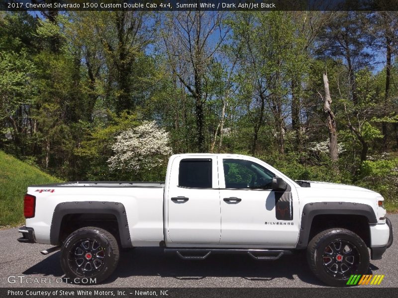 Summit White / Dark Ash/Jet Black 2017 Chevrolet Silverado 1500 Custom Double Cab 4x4