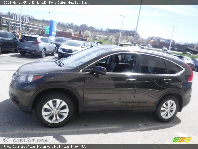 Kona Coffee Metallic / Black 2013 Honda CR-V EX-L AWD