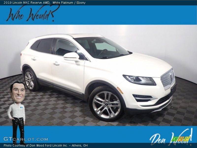 White Platinum / Ebony 2019 Lincoln MKC Reserve AWD