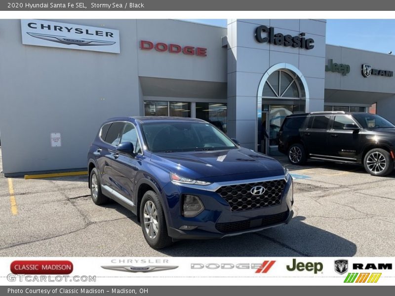 Stormy Sea / Black 2020 Hyundai Santa Fe SEL