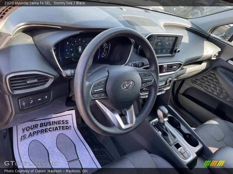 Stormy Sea / Black 2020 Hyundai Santa Fe SEL