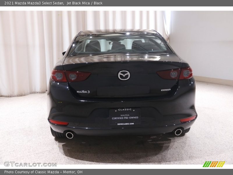 Jet Black Mica / Black 2021 Mazda Mazda3 Select Sedan