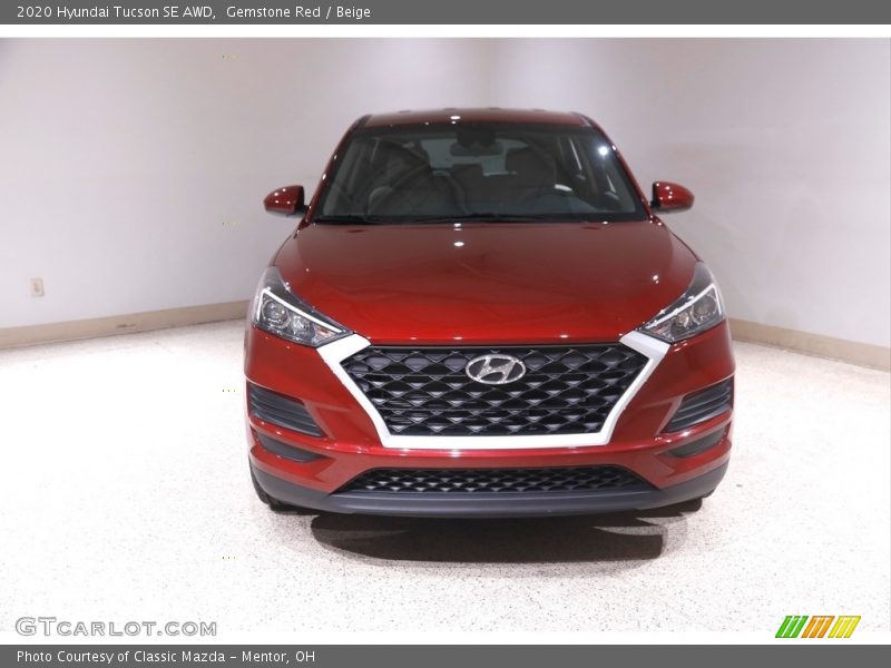 Gemstone Red / Beige 2020 Hyundai Tucson SE AWD