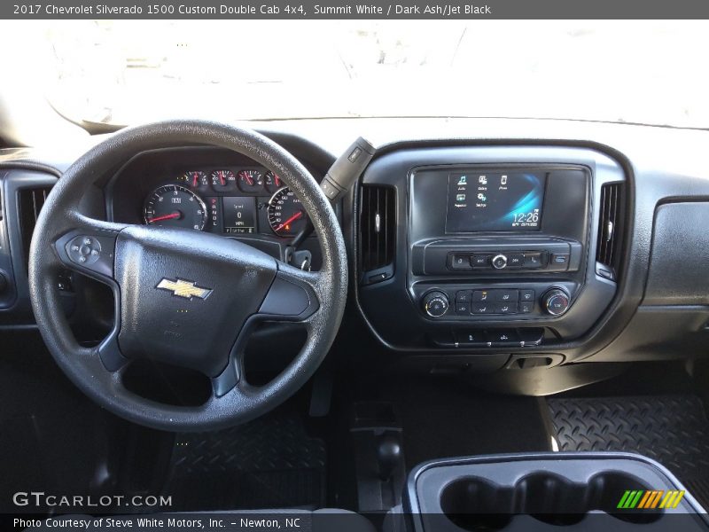 Summit White / Dark Ash/Jet Black 2017 Chevrolet Silverado 1500 Custom Double Cab 4x4
