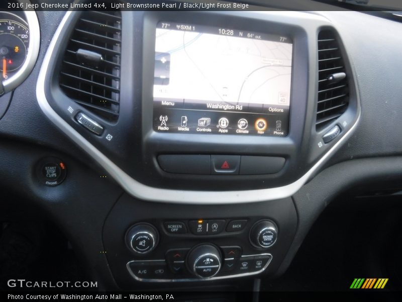 Light Brownstone Pearl / Black/Light Frost Beige 2016 Jeep Cherokee Limited 4x4