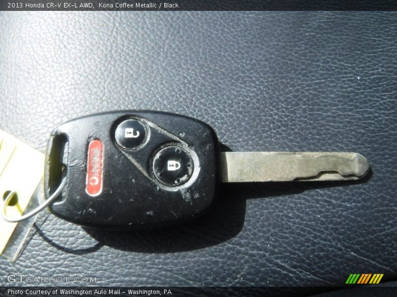Kona Coffee Metallic / Black 2013 Honda CR-V EX-L AWD