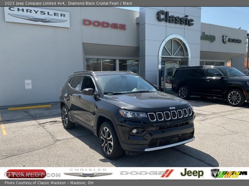 Diamond Black Crystal Pearl / Black 2023 Jeep Compass Limited 4x4