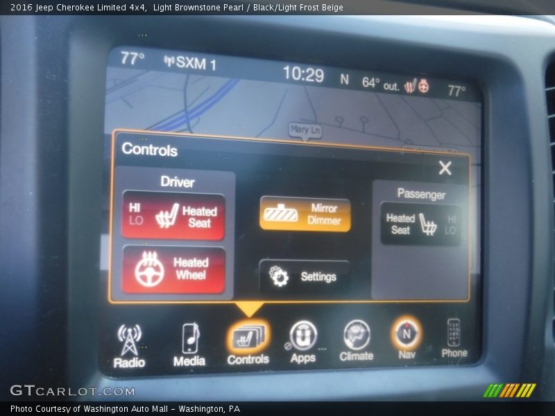Light Brownstone Pearl / Black/Light Frost Beige 2016 Jeep Cherokee Limited 4x4