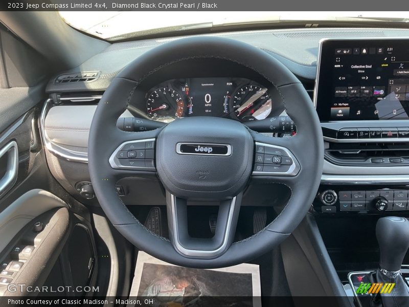 Diamond Black Crystal Pearl / Black 2023 Jeep Compass Limited 4x4