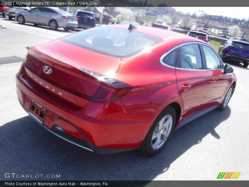 Calypso Red / Dark Gray 2021 Hyundai Sonata SE