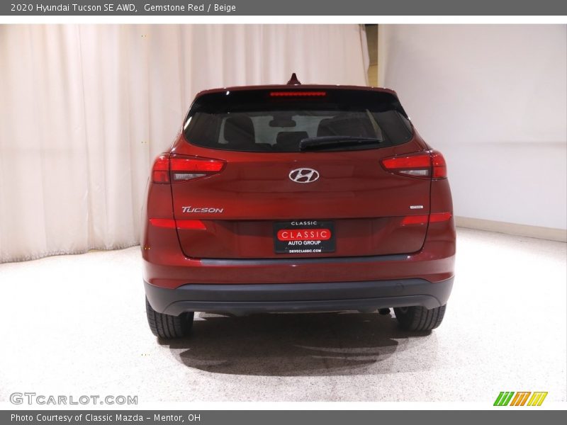 Gemstone Red / Beige 2020 Hyundai Tucson SE AWD