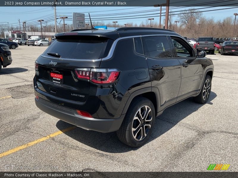 Diamond Black Crystal Pearl / Black 2023 Jeep Compass Limited 4x4