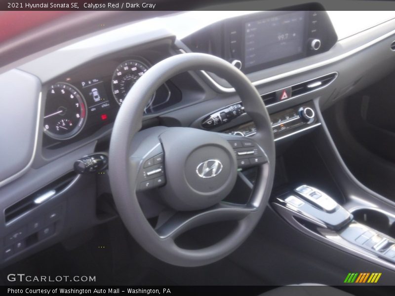 Calypso Red / Dark Gray 2021 Hyundai Sonata SE