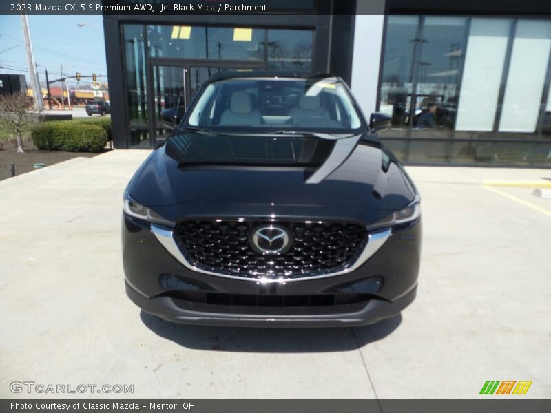 Jet Black Mica / Parchment 2023 Mazda CX-5 S Premium AWD