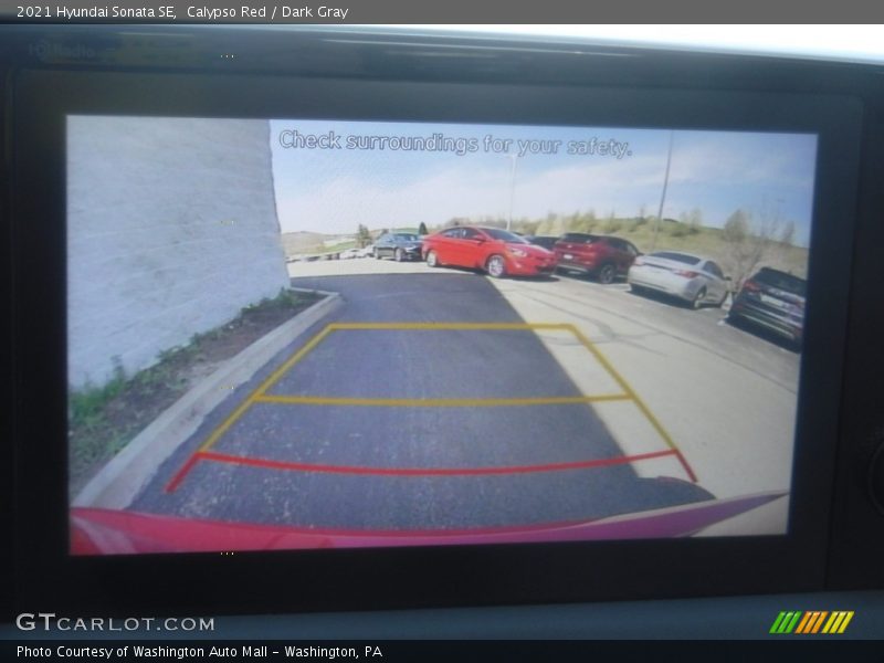 Calypso Red / Dark Gray 2021 Hyundai Sonata SE