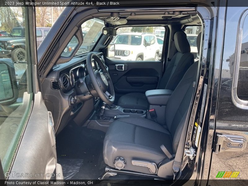 Black / Black 2023 Jeep Wrangler Unlimited Sport Altitude 4x4