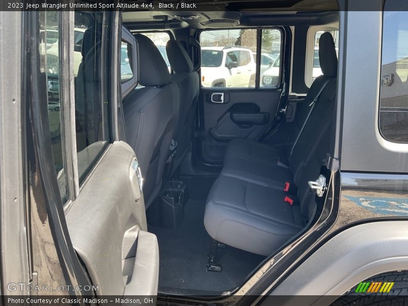 Black / Black 2023 Jeep Wrangler Unlimited Sport Altitude 4x4