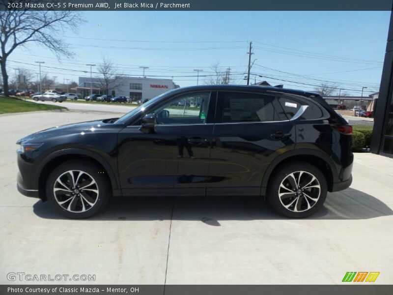 Jet Black Mica / Parchment 2023 Mazda CX-5 S Premium AWD