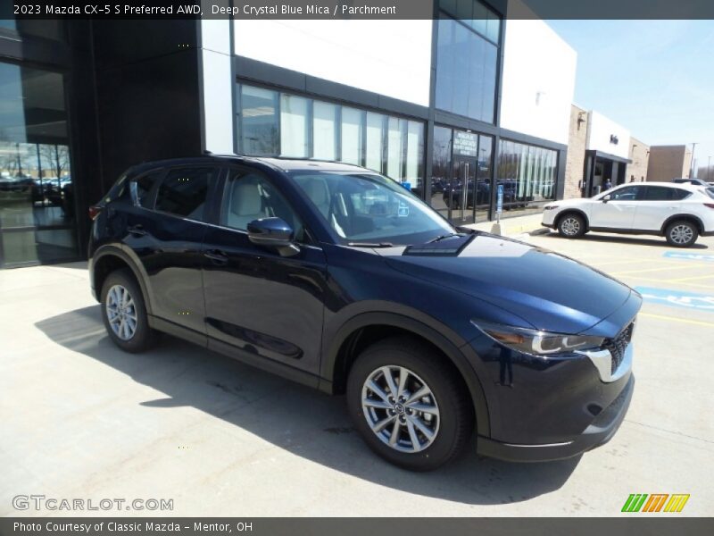Deep Crystal Blue Mica / Parchment 2023 Mazda CX-5 S Preferred AWD