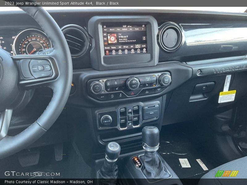 Black / Black 2023 Jeep Wrangler Unlimited Sport Altitude 4x4