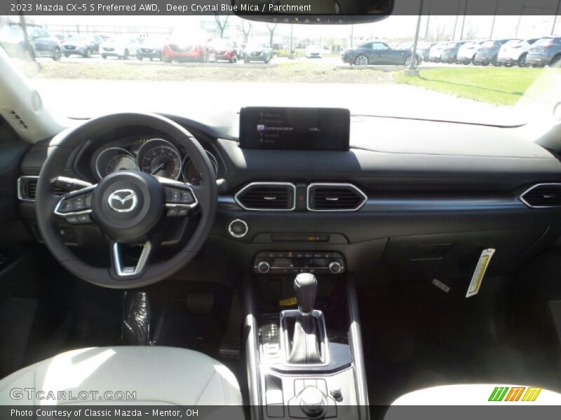 Deep Crystal Blue Mica / Parchment 2023 Mazda CX-5 S Preferred AWD