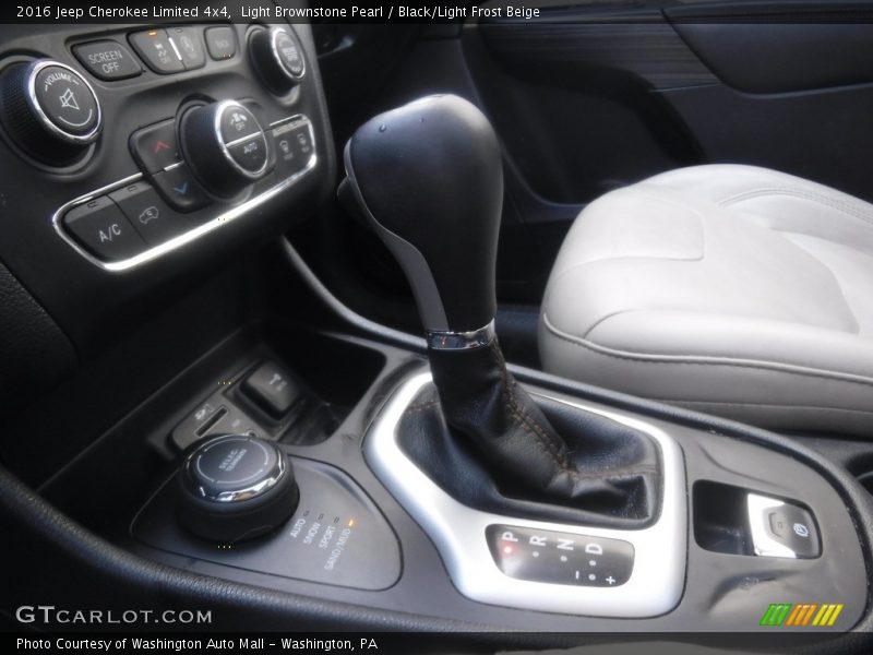 Light Brownstone Pearl / Black/Light Frost Beige 2016 Jeep Cherokee Limited 4x4