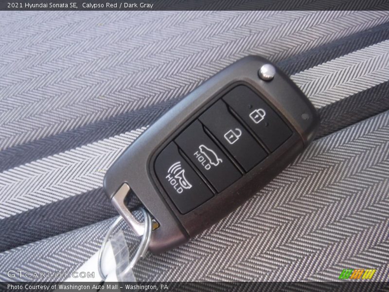 Calypso Red / Dark Gray 2021 Hyundai Sonata SE