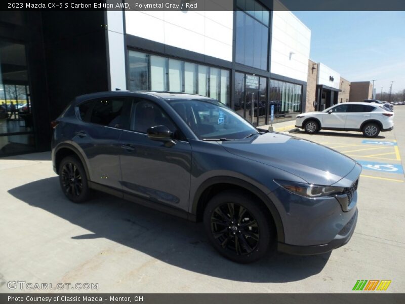 Polymetal Gray / Red 2023 Mazda CX-5 S Carbon Edition AWD