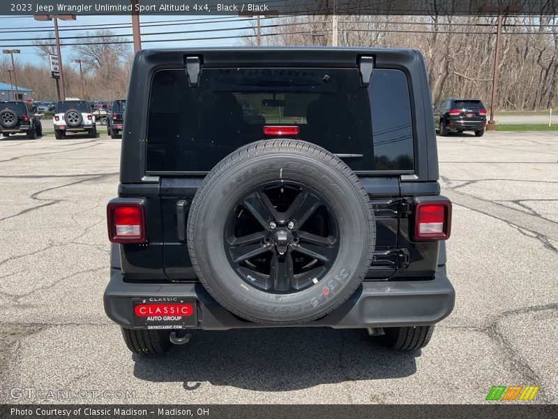 Black / Black 2023 Jeep Wrangler Unlimited Sport Altitude 4x4