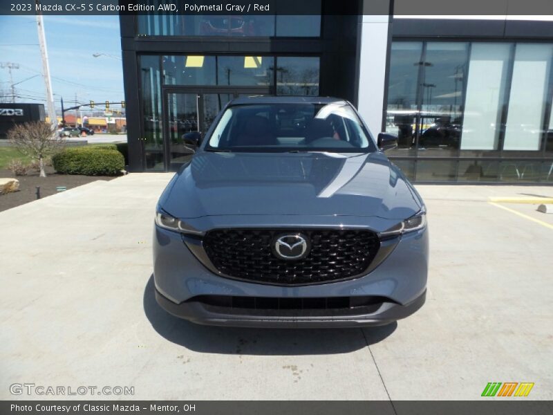 Polymetal Gray / Red 2023 Mazda CX-5 S Carbon Edition AWD