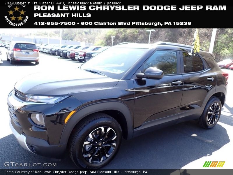 Mosaic Black Metallic / Jet Black 2022 Chevrolet TrailBlazer LT AWD