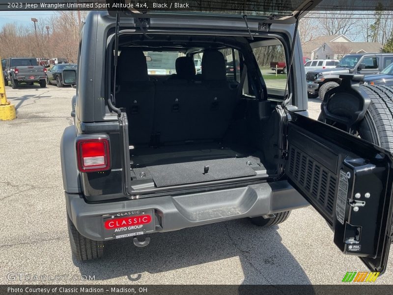 Black / Black 2023 Jeep Wrangler Unlimited Sport Altitude 4x4