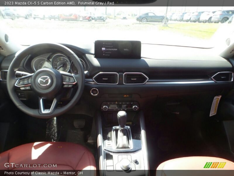 Polymetal Gray / Red 2023 Mazda CX-5 S Carbon Edition AWD